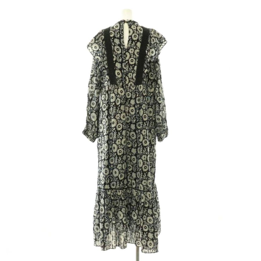 ヌキテパ NE QUITTEZ PAS! COTTON LUREX STRIPE FLOWER PRINT FRILL