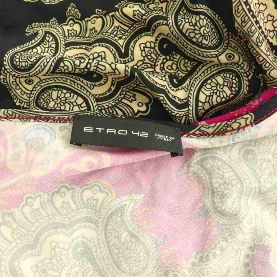 ETRO（エトロ） ペイズリー柄カシュクールワンピース 長袖 ロング 42
