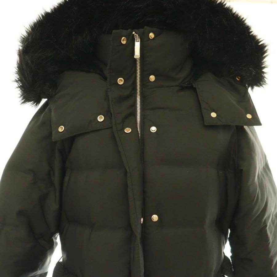 ZARA（ザラ） ダウンコート ファー付き ミドル丈 アウター XS 黒 /HS