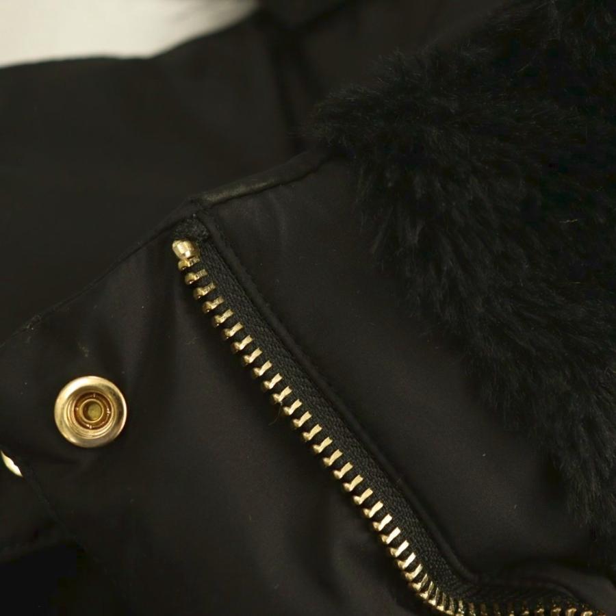 ZARA（ザラ） ダウンコート ファー付き ミドル丈 アウター XS 黒 /HS
