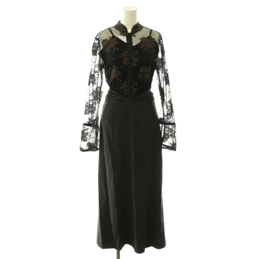 アメリヴィンテージ Ameri VINTAGE FLOWER LACE DRESS フラワーレース
