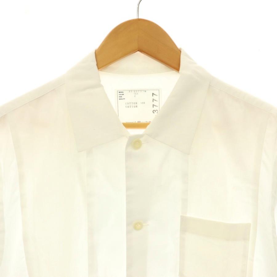 サカイ sacai 25-03777M シャツ 半袖 前開き コットン 2 白 /NR □OS