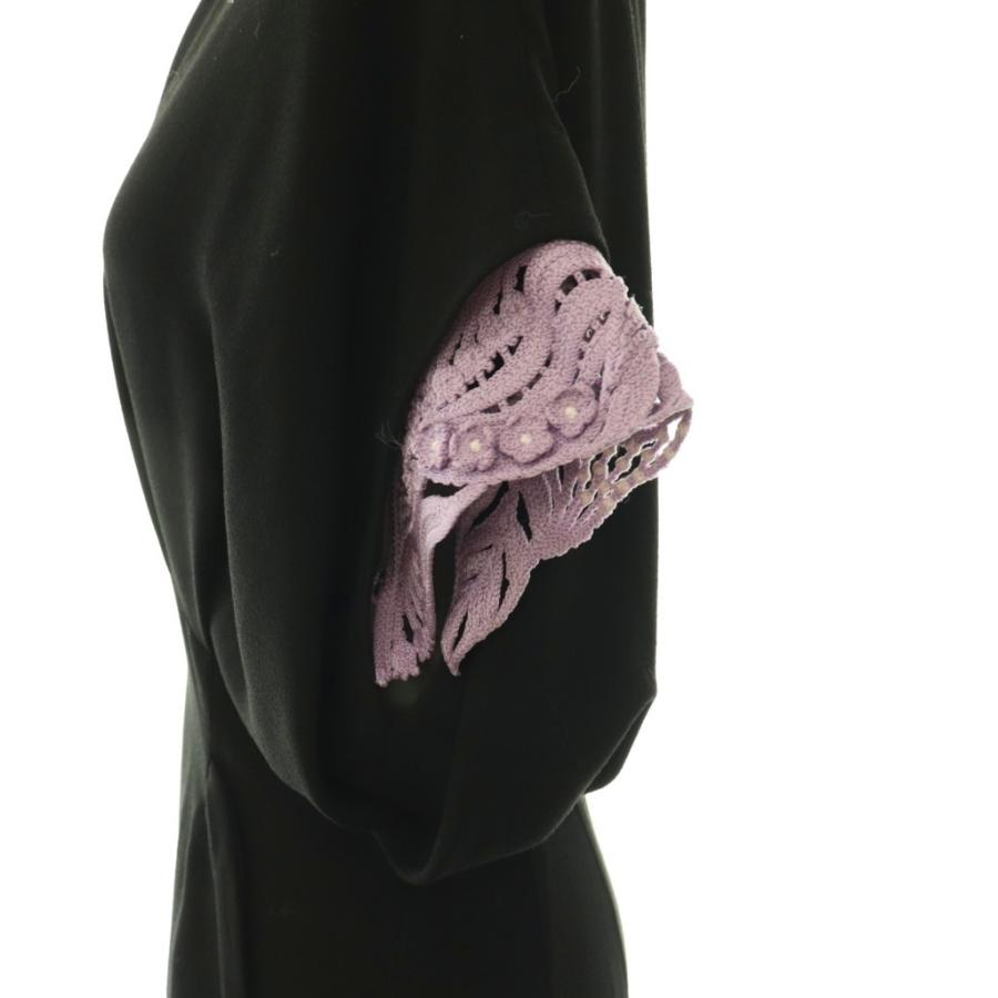 マメクロゴウチ Mame Kurogouchi Embroidery Cuffs V-Neck Dress