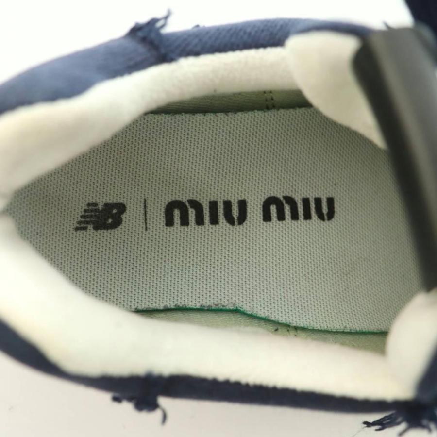 miu miu（ミュウミュウ） ニューバランス 574 フリンジ加工 ローカット