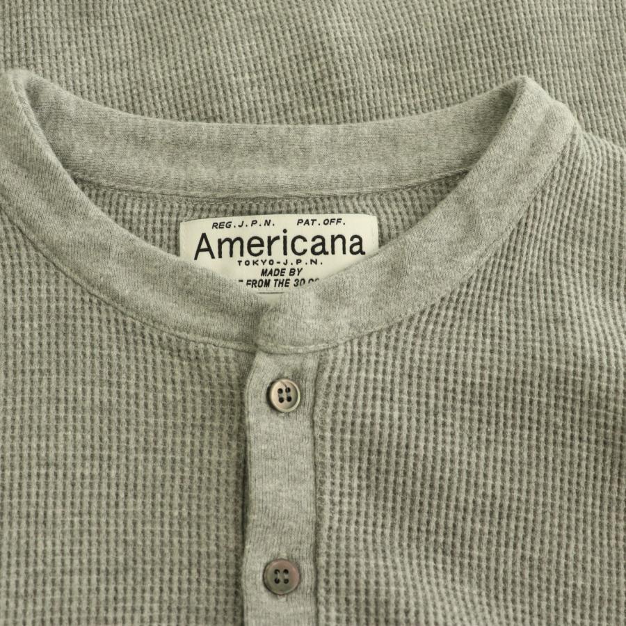 アメリカーナ AMERICANA WAFFLE LONGSLEEVE Tシャツ カットソー 長袖