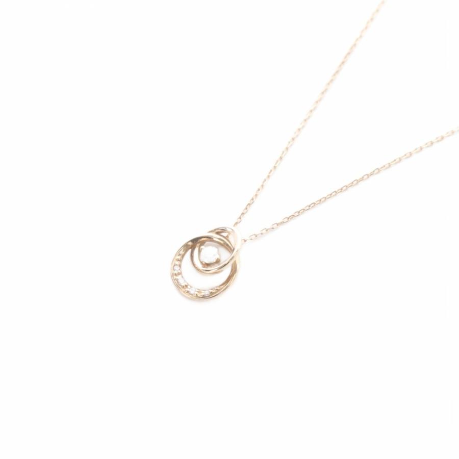 スタージュエリー STAR JEWELRY ネックレス TWO UNIVERSE K18 ピンク 
