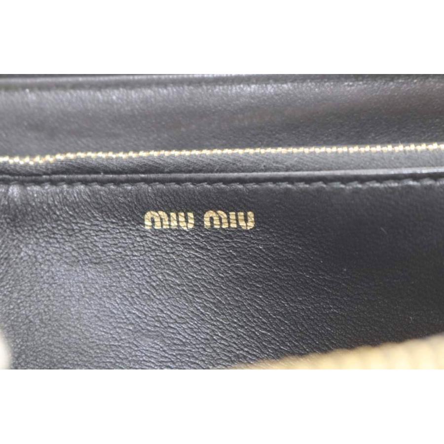 miu miu（ミュウミュウ） マテラッセ 長財布 ラウンドファスナー
