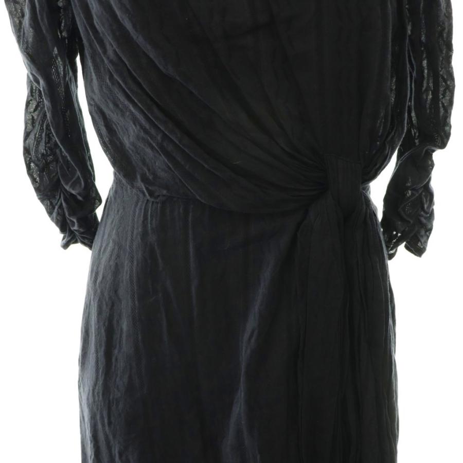 専用✨ヌキテパ　JQD TWISTED WAIST DRESSロングワンピース ヌキテパ NE QUITTEZ PAS! ×Kanako Sato Cotton Jqd Twisted Waist