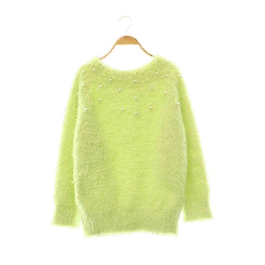 ココディール COCO DEAL 24AW ウェーブ起毛 パールオフショルニット 