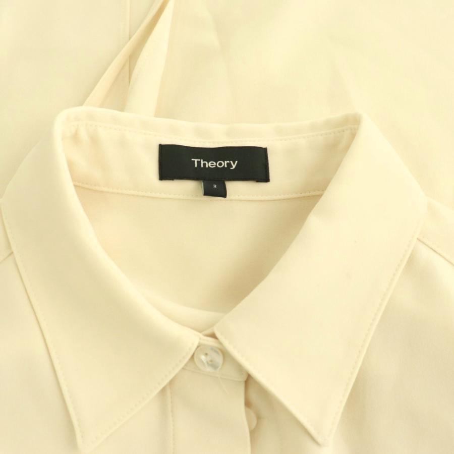 theory（セオリー） クレープジョーゼットノースリーブシャツ 
