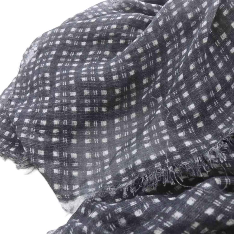 theory luxe（セオリーリュクス） リネンストール チェック グレー 白