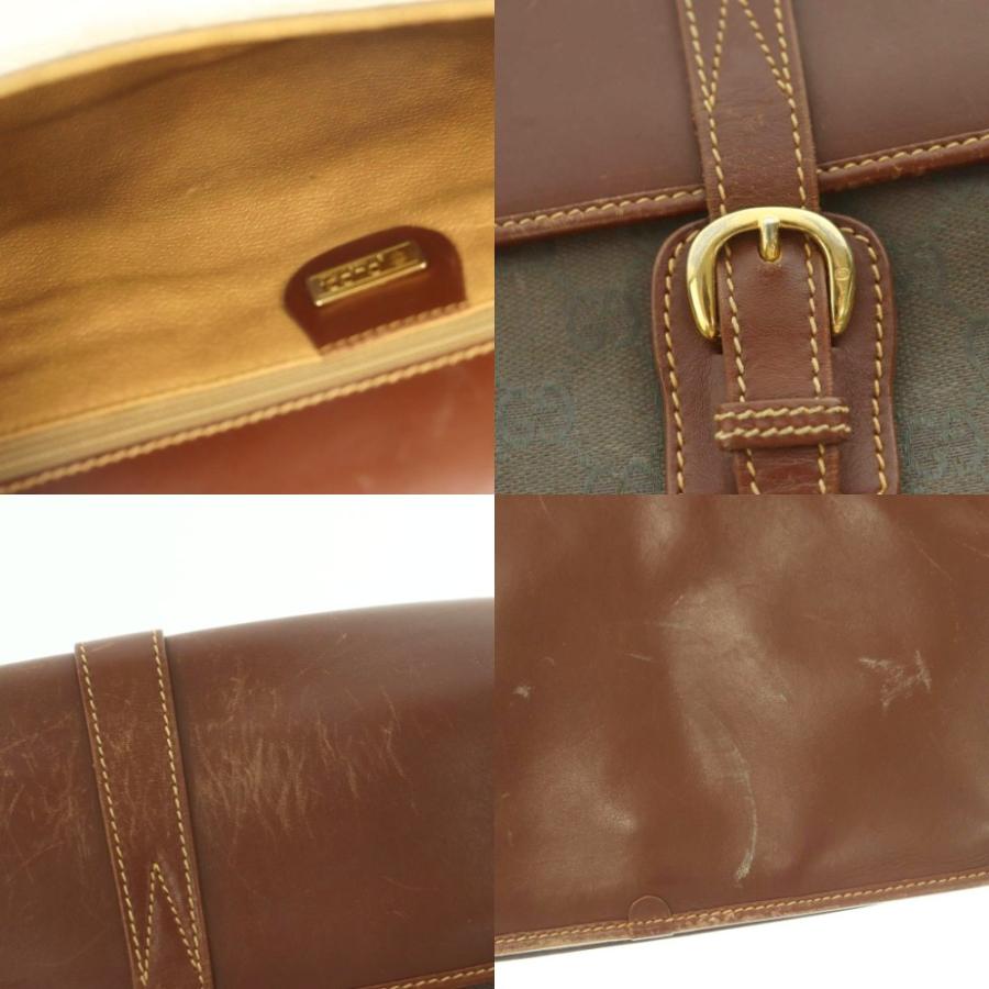 GUCCI（グッチ） GUCCI GGキャンバス レザー ショルダーバッグ 