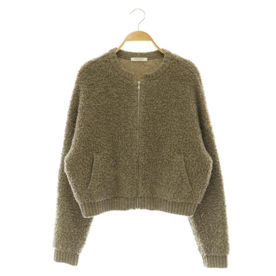 MACPHEE - MACPHEE 22AW ムートンジャカード ジップアップカーディガン　S マカフィー MACPHEE トゥモローランド 22AW ムートン ジップアップ