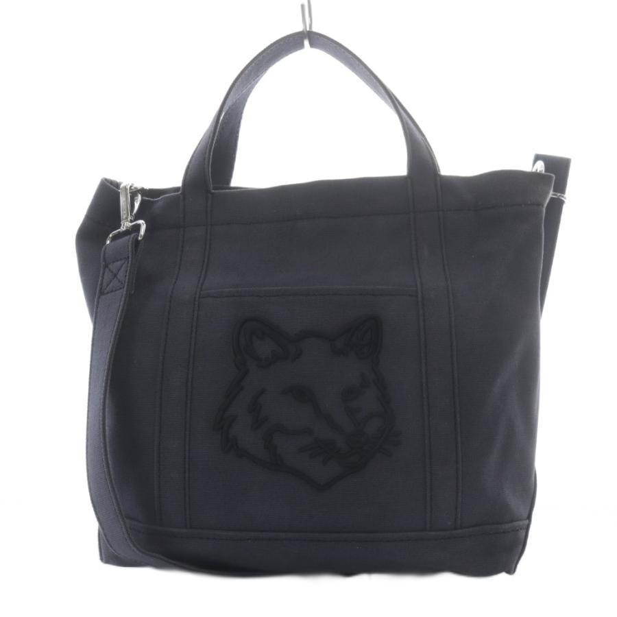 メゾンキツネ✨ フォックスヘッド トートバッグ 2way ショルダー スモール メゾンキツネ MAISON KITSUNE フォックスヘッド スモール トートバッグ