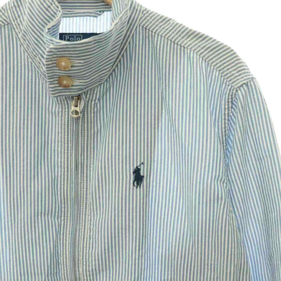 ポロゴルフRALPH LAUREN シアサッカージャケットブルゾンストライプ ポロ ラルフローレン POLO RALPH LAUREN コットンストライプシア