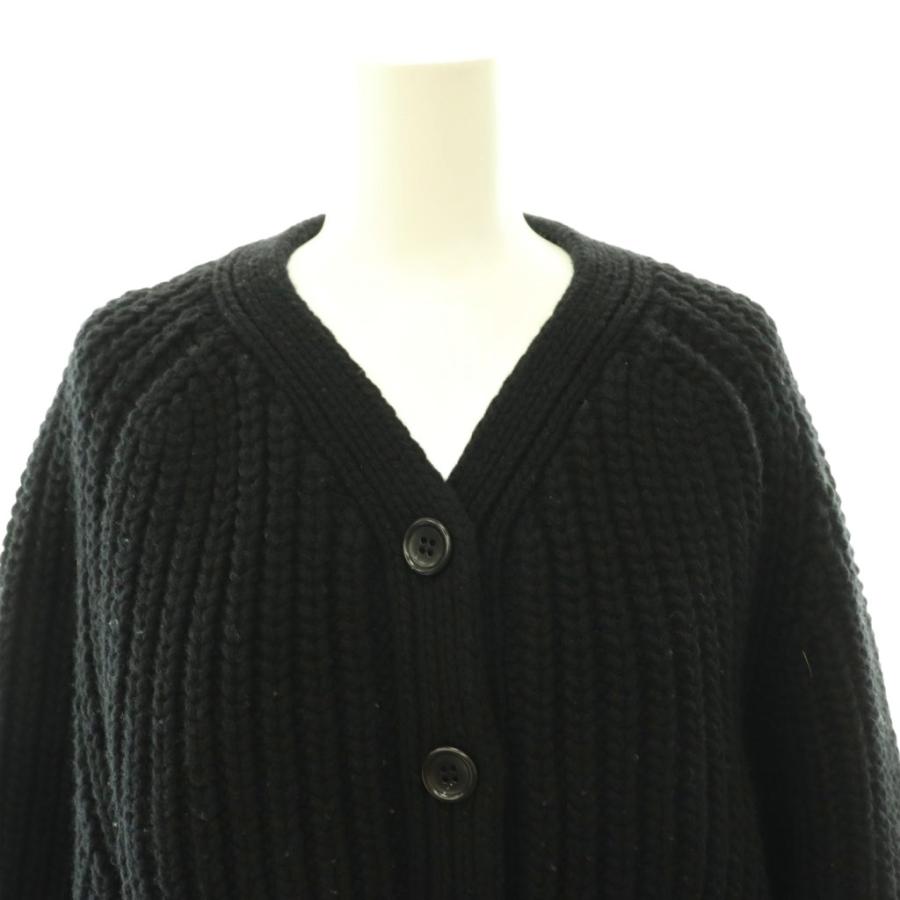 シシクイ SHISHIKUI cardi a カーディガン ニット 長袖 ウール F 黒 /NR ■OS レディースの画像