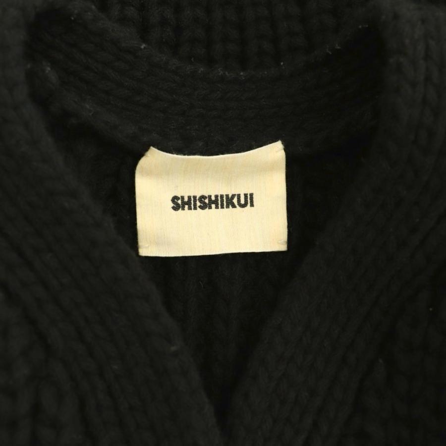 シシクイ SHISHIKUI cardi a カーディガン ニット 長袖 ウール F 黒 /NR ■OS レディースの画像
