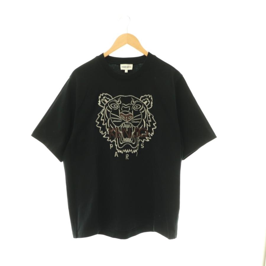 ケンゾー KENZO タイガー刺繍フロントロゴTシャツ カットソー 半袖 L