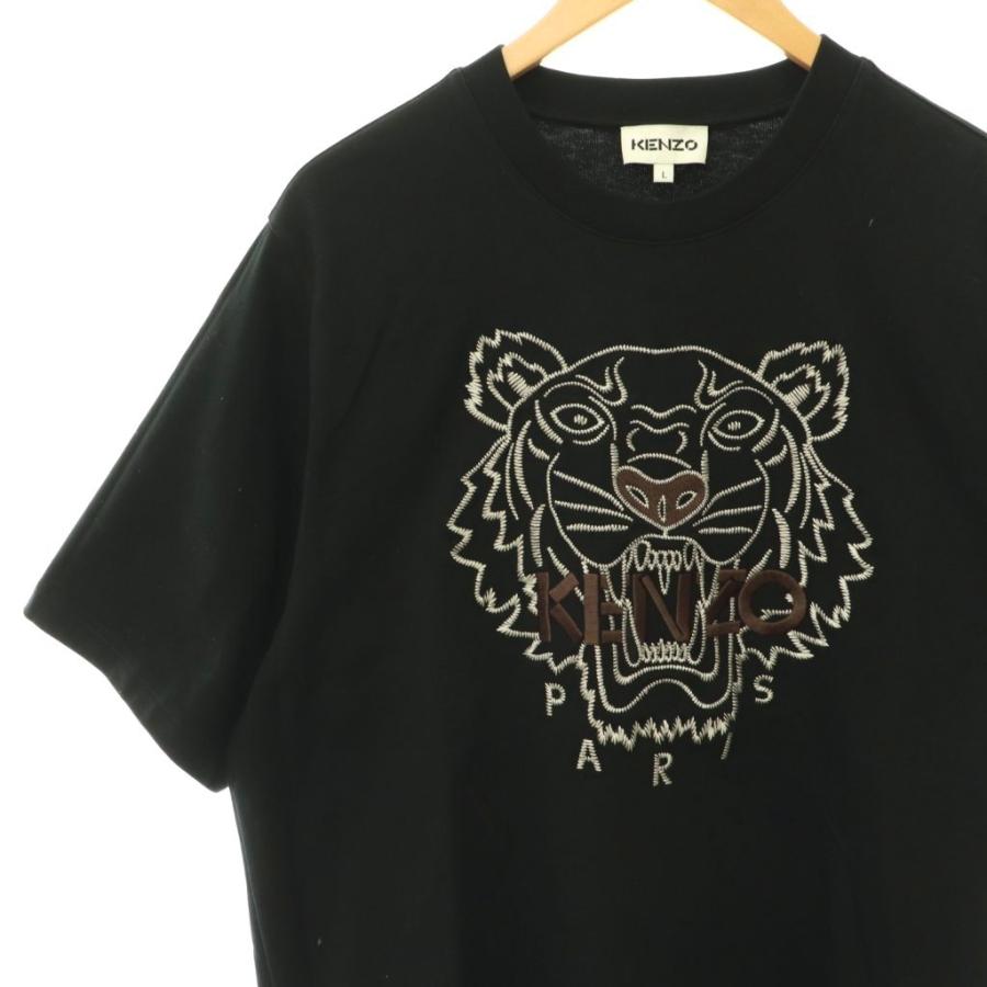ケンゾー KENZO タイガー刺繍フロントロゴTシャツ カットソー 半袖 L