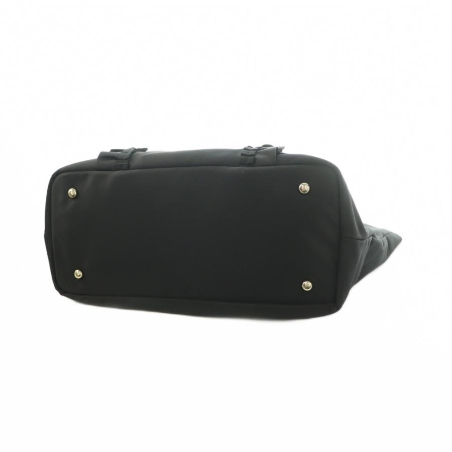 トッカ TOCCA FRILL A4 NYLONTOTE トートバッグ ナイロン フリル 黒