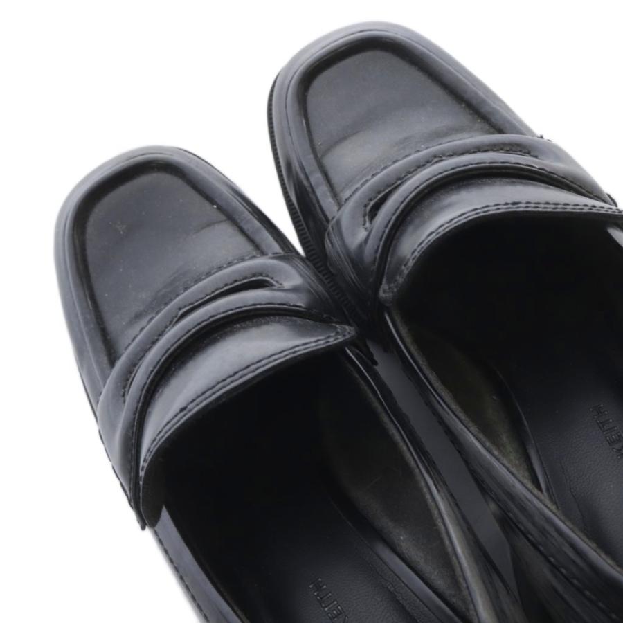 チャールズ&キース CHARLES&KEITH チャンキーヒール ローファー レザー 