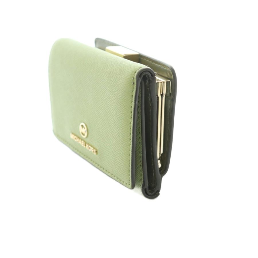 マイケルコース MICHAEL KORS 財布 三つ折り 小銭入れ レザー 黄緑 /MI