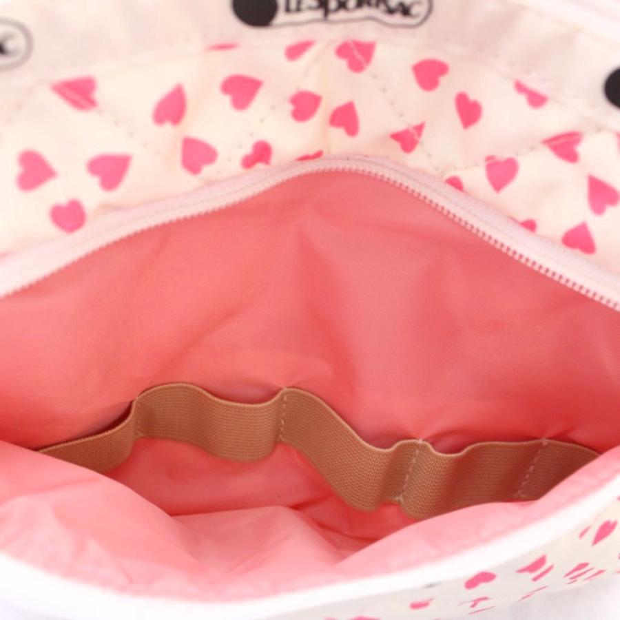 LeSportsac（レスポートサック） ポーチ 白 ホワイト ピンク ハート柄 