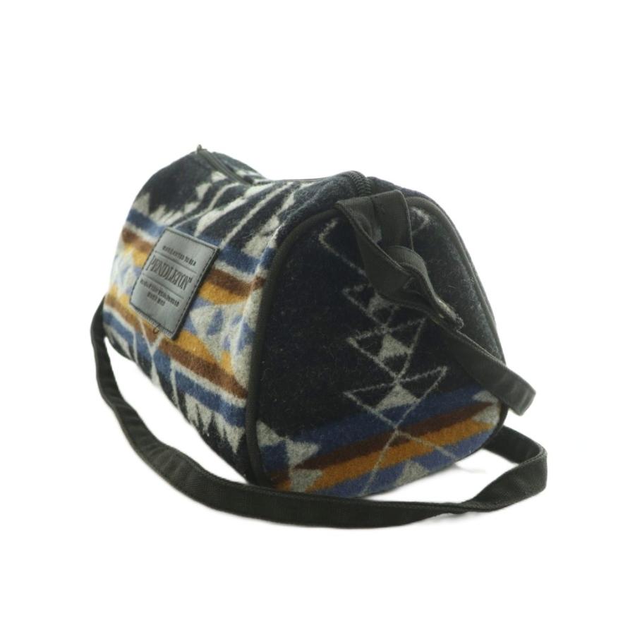 ペンドルトン PENDLETON ミニショルダーバッグ ウール 幾何学模様 黒 