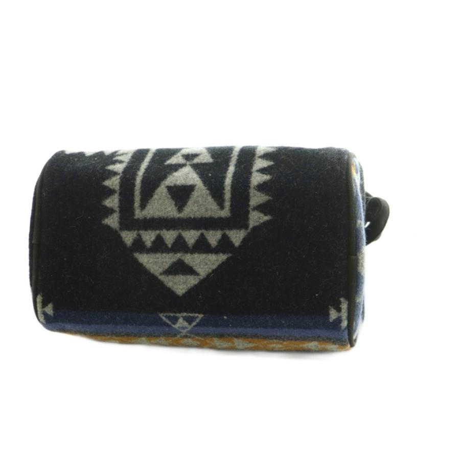 ペンドルトン PENDLETON ミニショルダーバッグ ウール 幾何学模様 黒 
