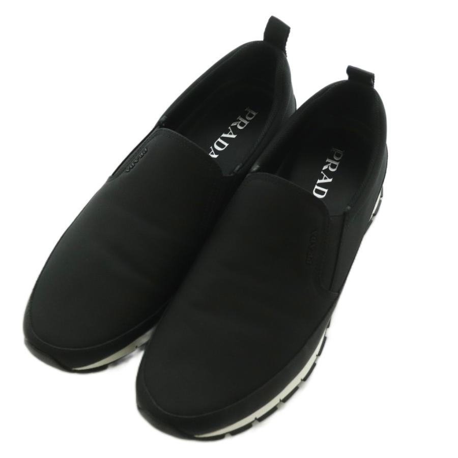 PRADA（プラダ） スリッポン シューズ 9 28.0cm 黒 /MI □OS メンズ