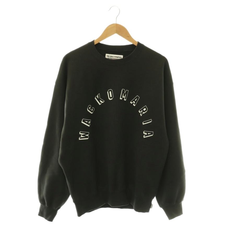 WACKO MARIA クルーネック スウェット ブラック XL WACKO MARIA（ワコマリア） WACKO MARIA 26SS MIDDLE WEIGHT CREW NECK