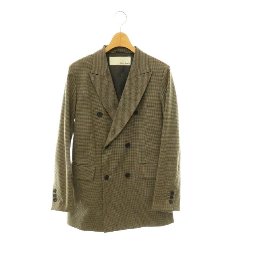 美品 Whim Gazette ウィムガゼット 24SS TRダブルジャケット ウィムガゼット Whim Gazette 24SS TRダブルジャケット F ブラウン