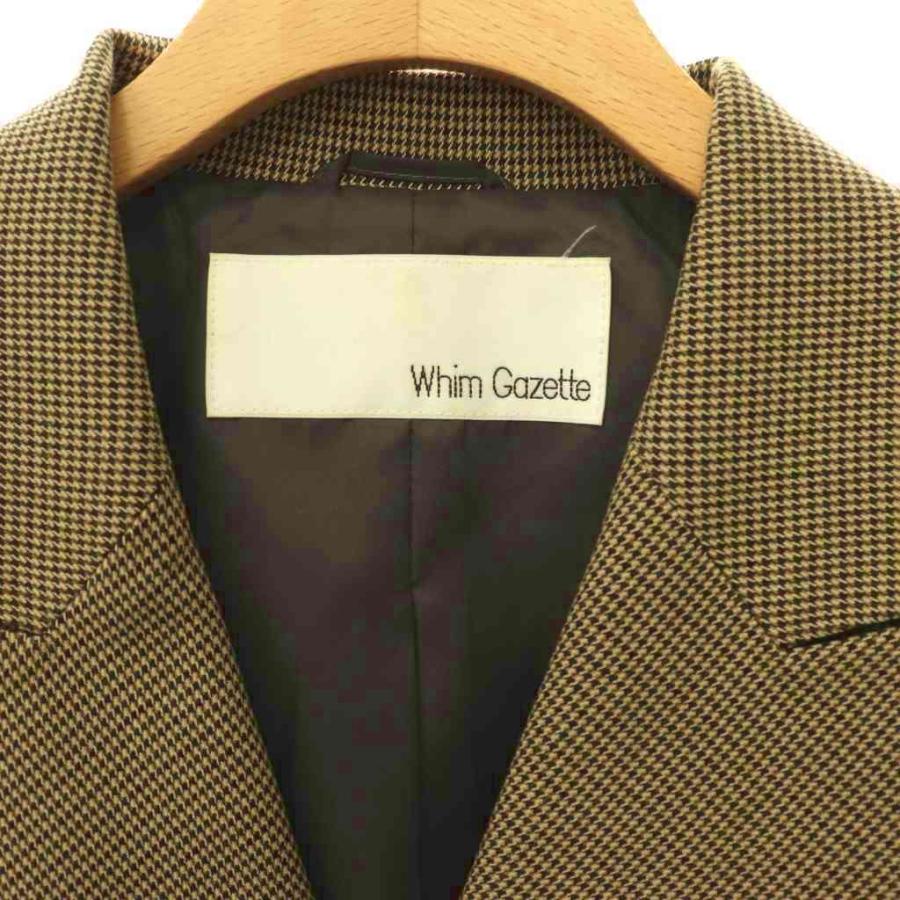 美品 Whim Gazette ウィムガゼット 24SS TRダブルジャケット ウィムガゼット Whim Gazette 24SS TRダブルジャケット F ブラウン