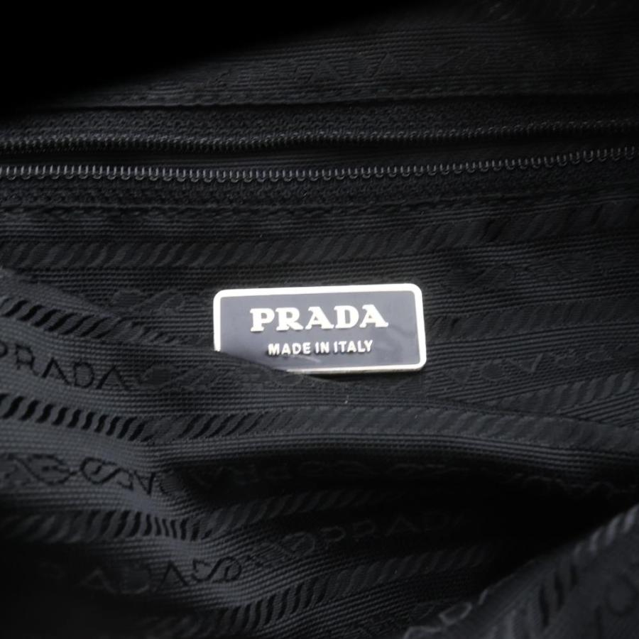 PRADA（プラダ） プレート ナイロン ショルダーバッグ 黒 ブラック