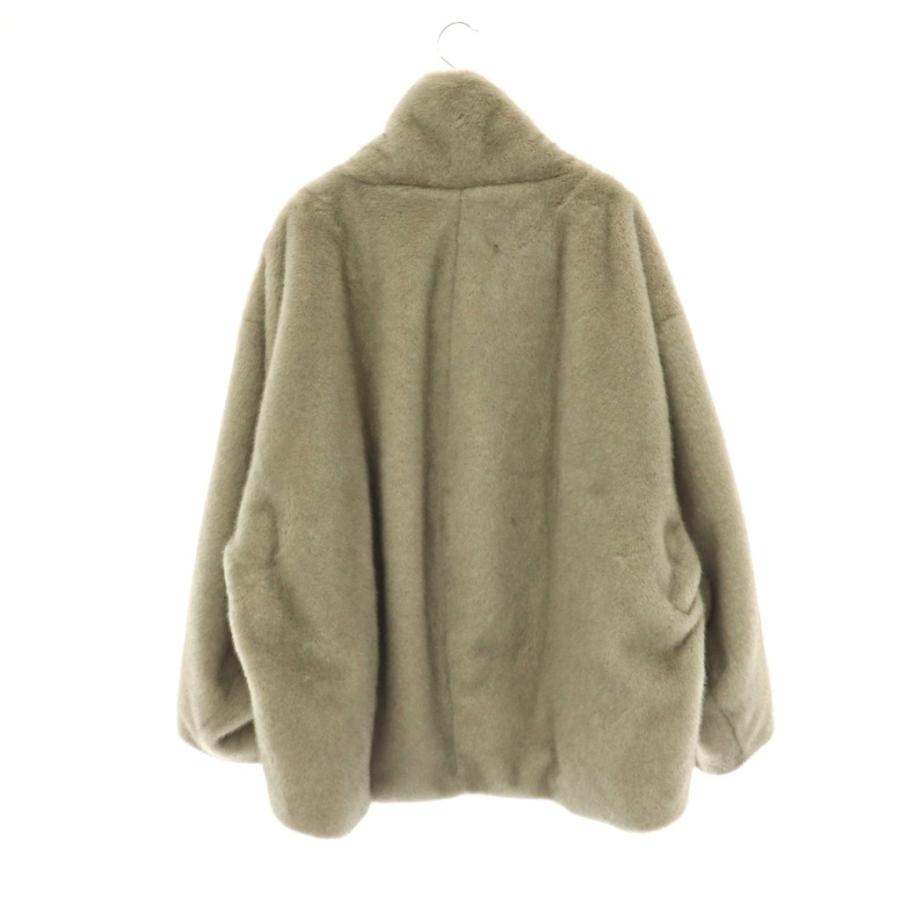 バビロン BABYLONE 25AW ファーショートコート F ライトグレー /SY