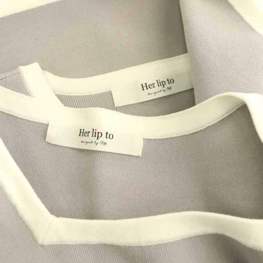 Her lip to ハーリップトゥ Her lip to 25SS Bicolor Knit Dress Set