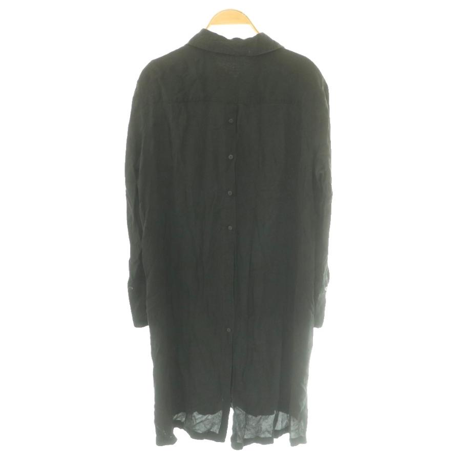 オールセインツ ALLSAINTS ロングシャツ M 黒 ブラック /SS □OS 