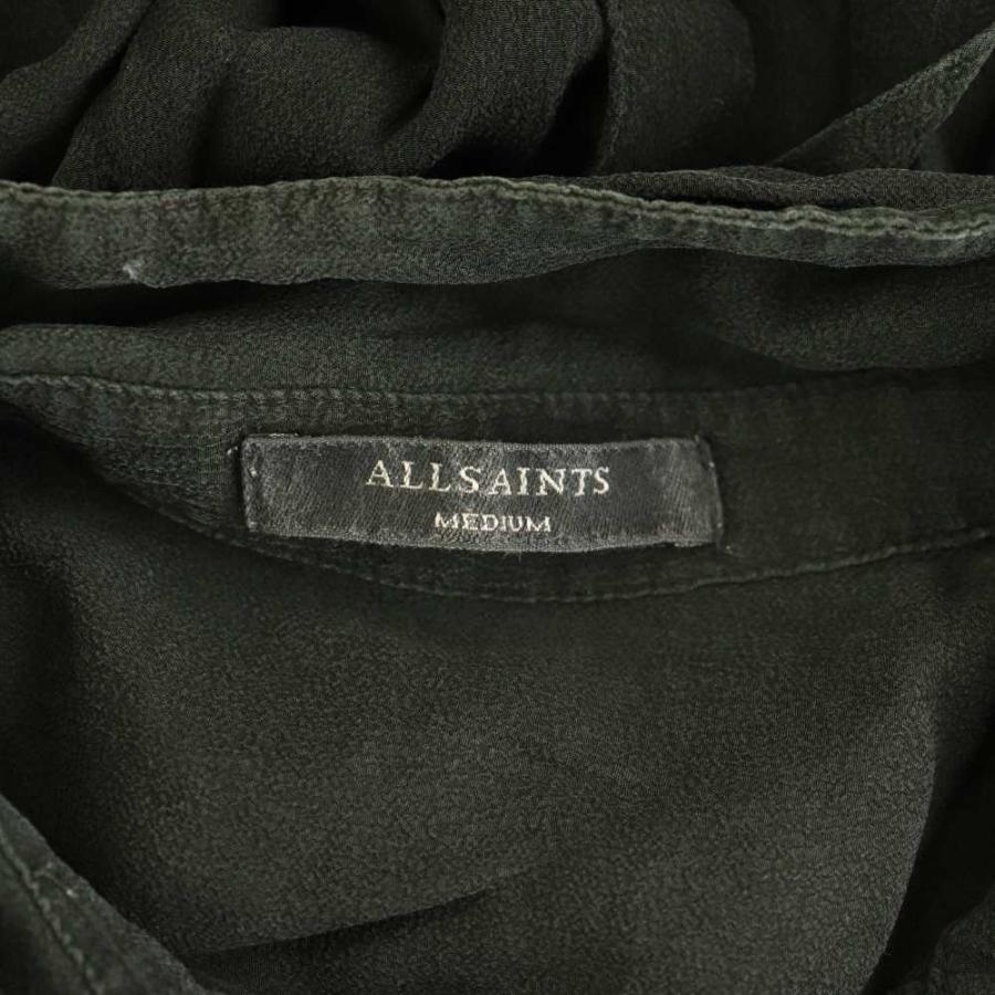 オールセインツ ALLSAINTS ロングシャツ M 黒 ブラック /SS □OS 