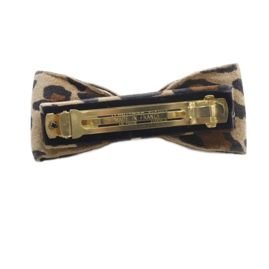 ALEXANDRE DE PARIS バレッタ　レオパード柄 アレクサンドルドゥパリ Alexandre De Paris バレッタ レオパード柄