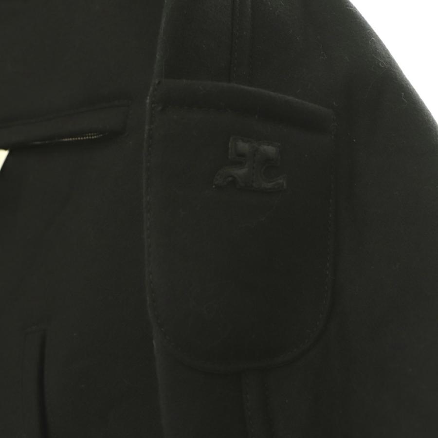 クレージュ courreges ウール ボンディング ダブルジップブルゾン