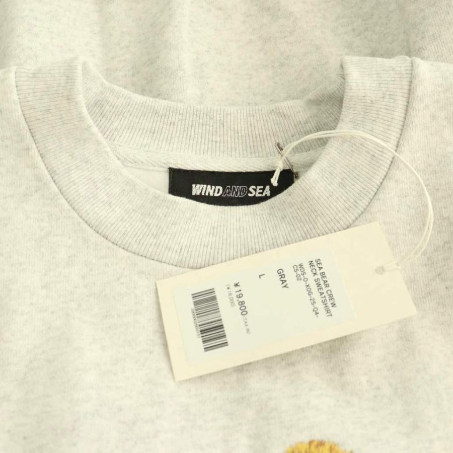 未使用品 ウィンダンシー WIND AND SEA BEAR CREW NECK SWEATSHIRT