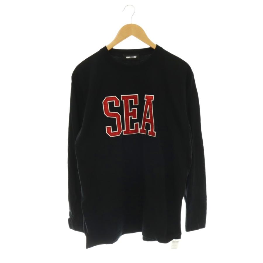 ウィンダンシー WIND AND SEA SATIN PATCH L/S ロンT Tシャツ ロゴ 