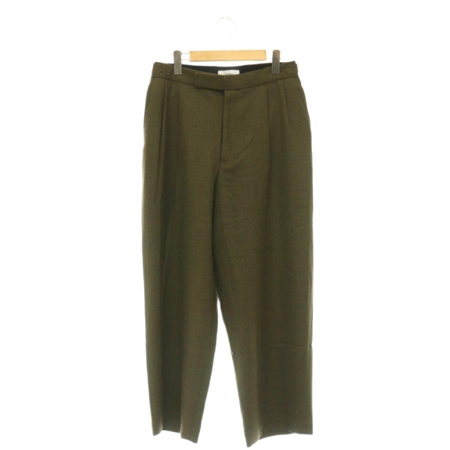 マーカ 23AW OFFICER PANTS 2TUCK WIDE ウール マーカ marka 23AW OFFICER PANTS 2TUCK WIDE ウール パンツ ワイド 2