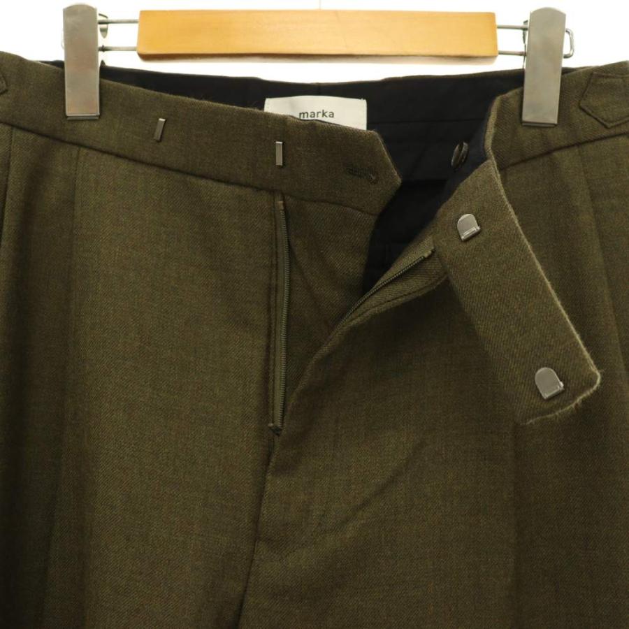 マーカ marka 23AW OFFICER PANTS 2TUCK WIDE ウール パンツ ワイド 2