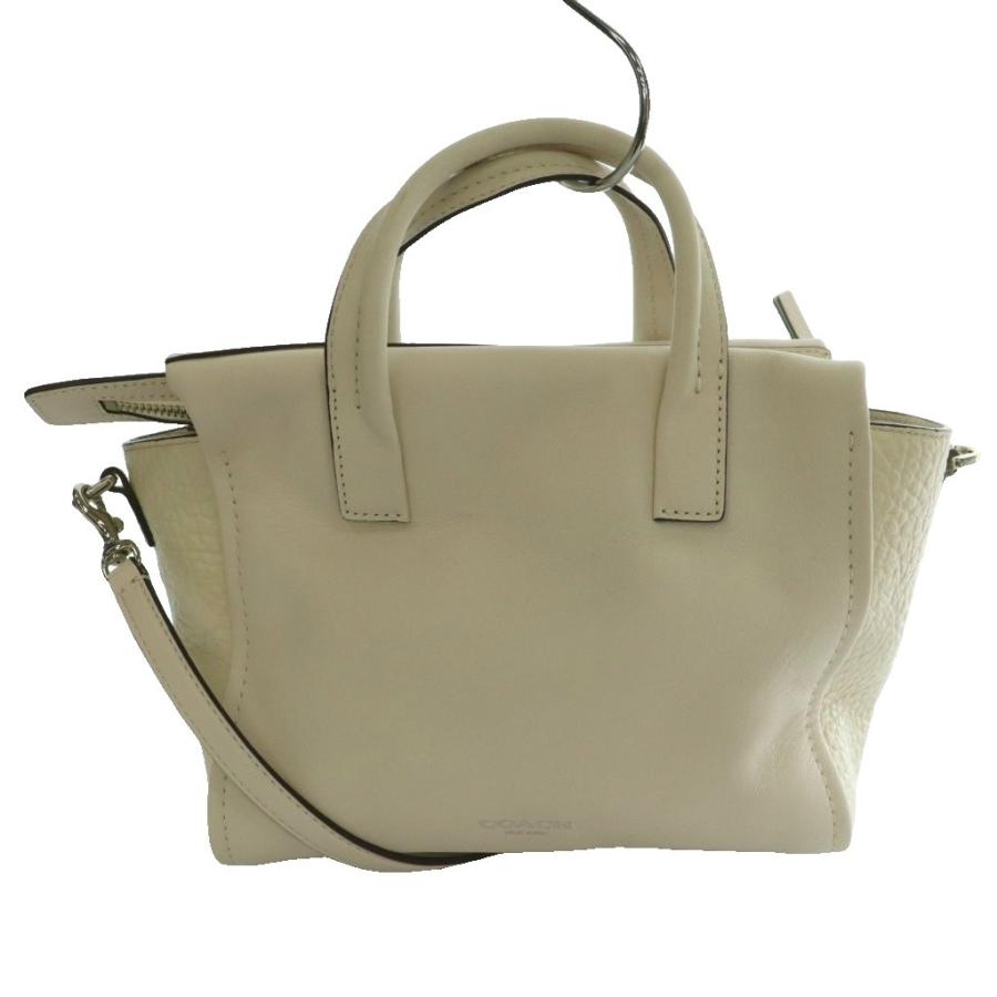 COACH（コーチ） レザー2WAYバッグ ハンド ショルダー アイボリー 