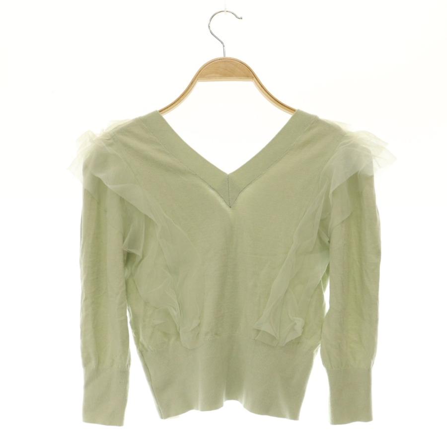 SNIDEL（スナイデル） SNIDEL 25SS Sustainableチュールフリルニット