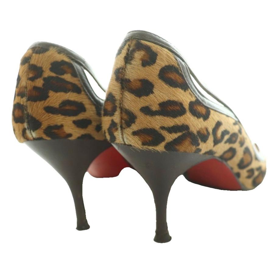 クリスチャンルブタンLouboutinレオパード柄フラットシューズパンプス Christian Louboutin（クリスチャンルブタン） ハラコパンプス