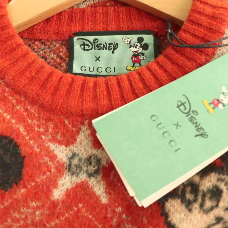 GUCCI（グッチ） ×ディズニー Mickey Mouse Pattern Crewneck Knitted