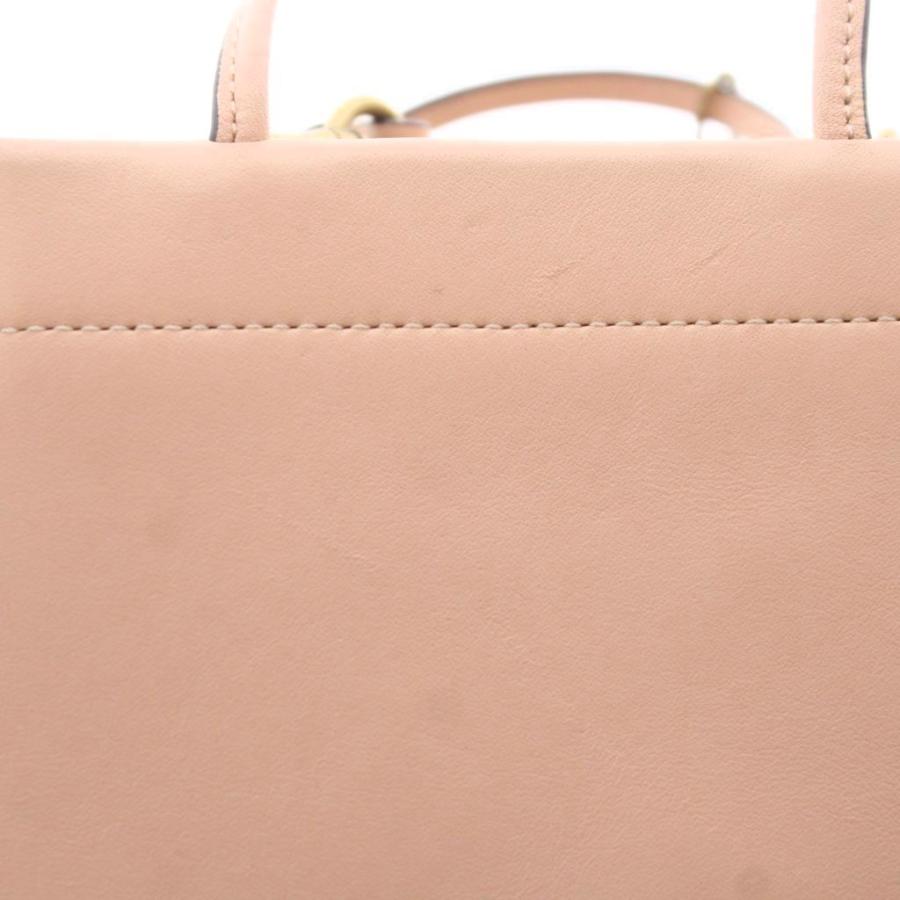 COACH（コーチ） ミニカシン ショルダーバッグ サーモンピンク 無地 