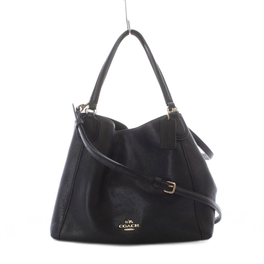COACH（コーチ） ショルダーバッグ ハンドバッグ レザー 本革 黒
